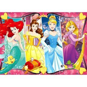 Disney Princess Heartsong Glitter Jigsaw Puzzle - Unique 60 Piece